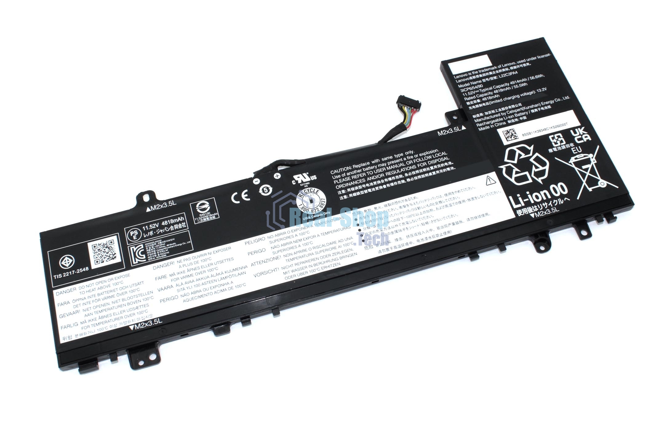Аккумуляторная батарея для Lenovo IdeaPad Slim 5 14IAH8 14IRL8 (L22M3PA4) 11.52V 56.6Wh