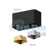Корпус светильника C7852 SGR серый песок 190*95*H100mm MR16 GU5.3