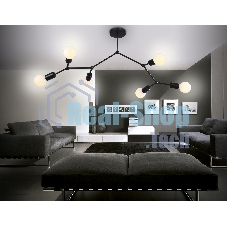 Светильник Ambrella light TR8036/6 BK черный E27*6 max 40W D670*590