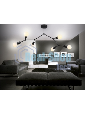 Светильник Ambrella light TR8036/6 BK черный E27*6 max 40W D670*590