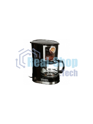 Кофеварка капельная Redmond RCM-M1507 черный/серебристый, исп. кофе - молотый, 0.6 л, 600 Вт