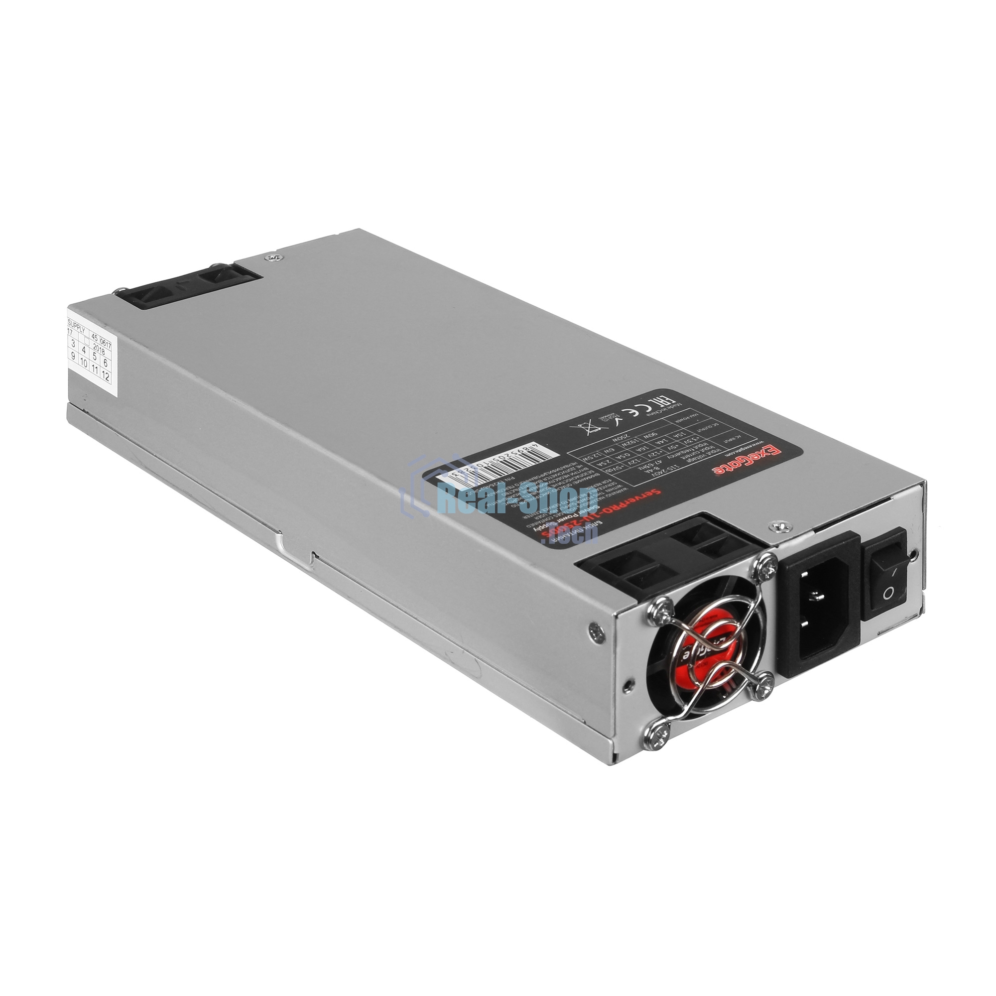 Блок питания серверный 700W ExeGate (ServerPRO-1U-700ADS) APFC, унив. для 1U, 24pin,2x(4+4)pin,5xSATA,4xIDE