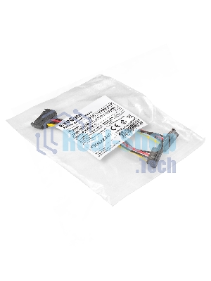 Кабель питания SATA ExeGate EX-CC-SATAM2F-0.15A (15pin M/2x15pinF, угловые разъемы, 0,15м)