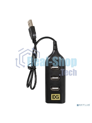USB-концентратор ExeGate EX293976RUS DUB-42 (кабель-адаптер USB2.0 --> 4xUSB2.0, Plug&Play, черный)