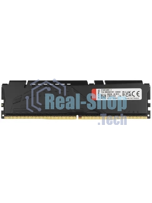 Оперативная память Kingston Fury Beast, DDR5, 8GB (1x8GB), 6000MHz, CL36, DIMM, с радиатором, черный