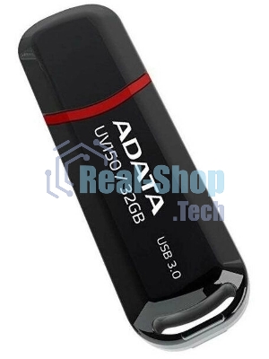 Флешка USB ADATA UV150 (AUV150-32G-RBK), 32Gb, USB 3.0, R/W 100/30, черный