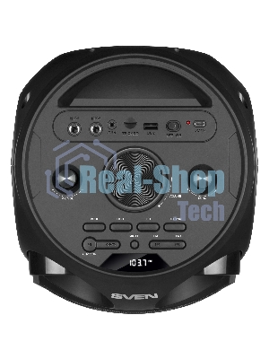 Колонка АС SVEN PS-750, черный (80 Вт, TWS, Bluetooth, FM, USB, microSD, LED-дисплей, 2х4400мА*ч)