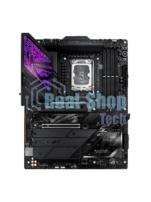 Материнская плата ASUS ROG STRIX Z890-E GAMING WIFI, LGA 1851, Intel Z890, 4xDDR5, 4xSATA, 7xM.2, 1xPCIe 5.0 x16, 1xPCIe 4.0 x16, 1xHDMI, 1xDP, 2xUSB-C Thunderbolt 4, 7xUSB-A 3.2 Gen 2, 3xUSB-A 3.2 Gen 1, 2xUSB-C 3.2 Gen 2x2, 1x 5Gb LAN, 2x3.5 мм, 7.1, ATX