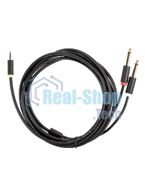 Кабель-адаптер 3.5ST(M)/2X6.35 ST(M), 3м, Telecom PRO TAV6168-3M