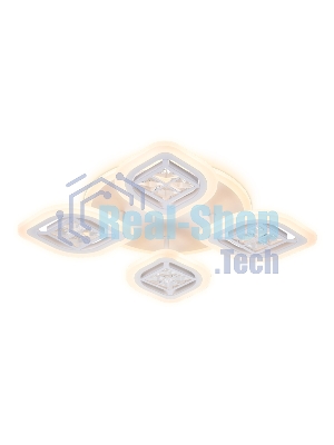 Светильник Ambrella light FA280/4 WH белый 69W 530*530*80 (ПДУ РАДИО 2.4G)