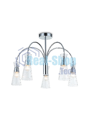 Люстра Ambrella light LH55651/5 СH/CL хром/прозрачный E14*5 max 40W D600*440