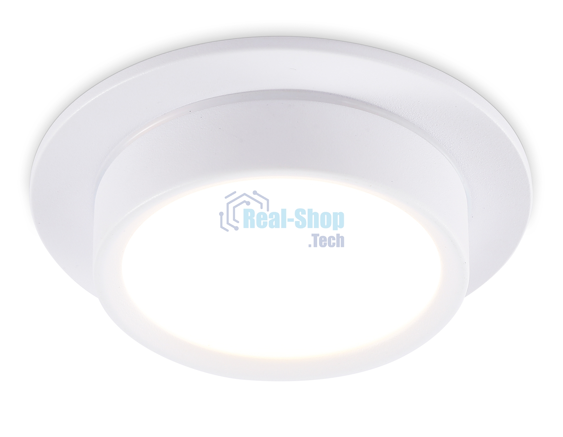 Светильник встраиваемый Ambrella light TN6733 WH белый IP44 GX53 D110*57