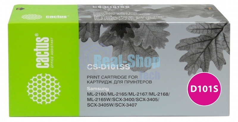 Картридж лазерный Cactus CS-D101SS черный (1500 стр.) для Samsung ML-2160/2165/2167/2168/SCX-3400/3405