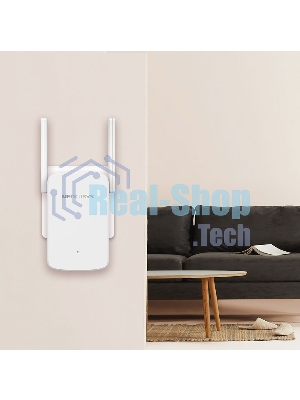 Усилитель сигнала Mercusys ME30 AC1200 Wi-Fi Range Extender, 300 Mbps at 2.4 GHz + 867 Mbps at 5 GHz, 1 x 10/100 LAN, 2× Fixed External Antennas, Wall Plugged, WPS/Reset Button, Signal Indicator, Range Extender/Access Point mode, Adaptive Path Selection