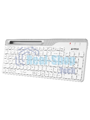 Клавиатура беспроводная A4Tech Fstyler FBK25, USB, Bluetooth/Радиоканал, белый/серый