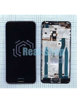 Дисплей для Asus ZenFone 3s Max ZC521TL черный с рамкой