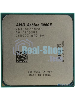 Процессор AMD Athlon 300GE 2C/4T (3.4GHz,5MB,35W,AM4) tray, with Radeon Vega Graphics