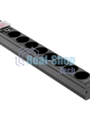 Блок распределения питания Lanmaster TWT-PDU19-10A8P-1.8 гор.размещ. 8xSchuko базовые 10A Schuko 1.8м