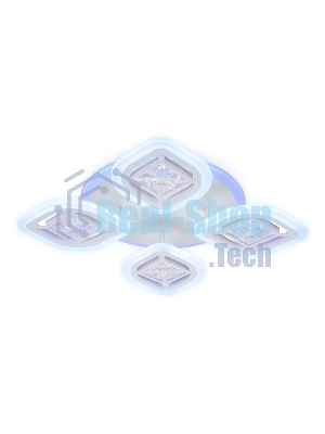 Светильник Ambrella light FA280/4 WH белый 69W 530*530*80 (ПДУ РАДИО 2.4G)