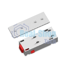 GL1105 WH белый коннектор питания с соеденителем прямой для шинопровода Magnetic 220V 68*28.5*18