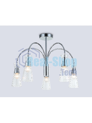 Люстра Ambrella light LH55651/5 СH/CL хром/прозрачный E14*5 max 40W D600*440