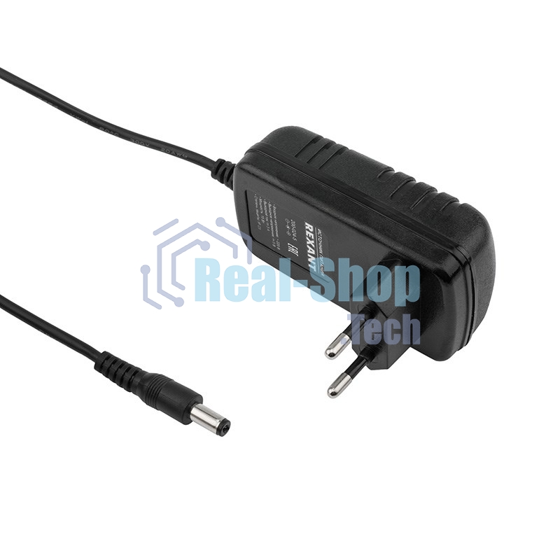 Источник питания Rexant 12 V 24 W с DC разъемом подключения 5.5х2.1 IP23