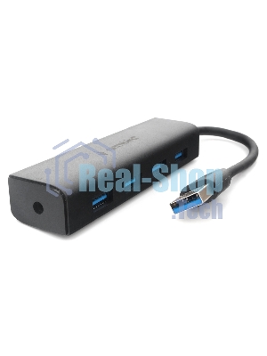 USB-концентратор Gembird UHB-C354, USB 3.0, USB 4 порта, USB с доп питанием