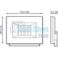 Прожектор светодиодный Gauss Elementary 50W 3510lm IP65 6500К белый
