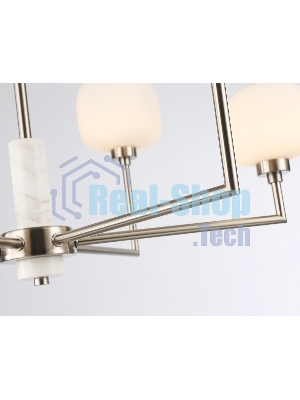 Люстра Ambrella light LH53001/6 SN/FR сатин никель/белый матовый G9*6 max 40W D690*680