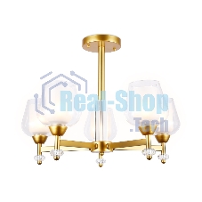 Светильник Ambrella light TR3154/5 GD/CL золото/прозрачный E27/5 max 40W D630*460