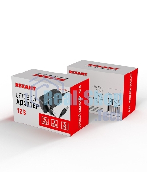 Источник питания Rexant 12 V 24 W с DC разъемом подключения 5.5х2.1 IP23