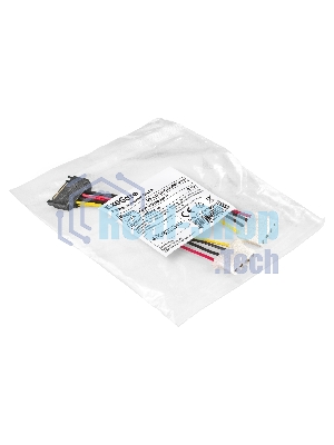 Кабель питания SATA ExeGate EX-CC-SATAM2MF-0.15 (15pin M/2xMolex F, 0,15м)
