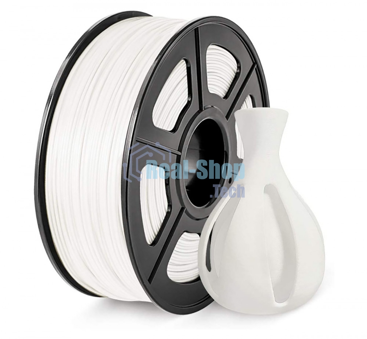 Филамент NVPrint ASA White для 3D печати диаметр 1.75мм длина 330 метров масса 1 кг