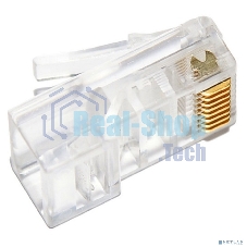 Коннектор Cabeus 8P8C RJ-45 под витую пару, категория 5e, универсальный, для проводников с толщ. по изол. до 1,05 мм