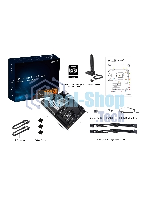 Материнская плата ASUS Pro WS TRX50-SAGE WIFI, sTR5, AMD TRX50, 4xDDR5, 4xSATA, 3xM.2, 1xSlimSAS, 1xPCI-E 5.0 x8, 1xPCI-E 4.0 x16, 1xPCI-E 4.0 x4, 2x 10Gb LAN, 2xUSB-A 2.0, 6xUSB-A 3.2 Gen 2, 1xUSB-C 3.2 Gen 2x2, 2x3.5 мм, 5.1, E-ATX