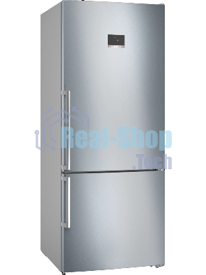 Холодильник Bosch KGN76CI30U серебристый двухкамерный 406/115л морозилка снизу, No Frost