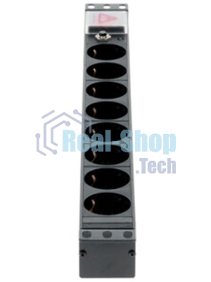 Блок распределения питания Lanmaster TWT-PDU19-10A8P-1.8 гор.размещ. 8xSchuko базовые 10A Schuko 1.8м