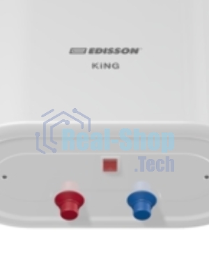 Водонагреватель электрический Edisson King 100 V белый, накопительный, 100 л, 2 кВт, настенный, вертикальный, плоский, бак из нержавеющей стали