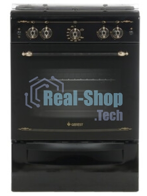 Плита газовая Gefest ПГ 6100-02 0187 черный, конфорок 4 шт, духовка 52 л, 60 см x 85 см x 60 см