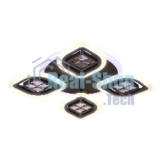 Светильник Ambrella light FA281/4 CF/TI кофе/янтарь 69W 530*530*80 (ПДУ РАДИО 2.4G)