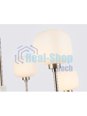 Люстра Ambrella light LH53001/6 SN/FR сатин никель/белый матовый G9*6 max 40W D690*680