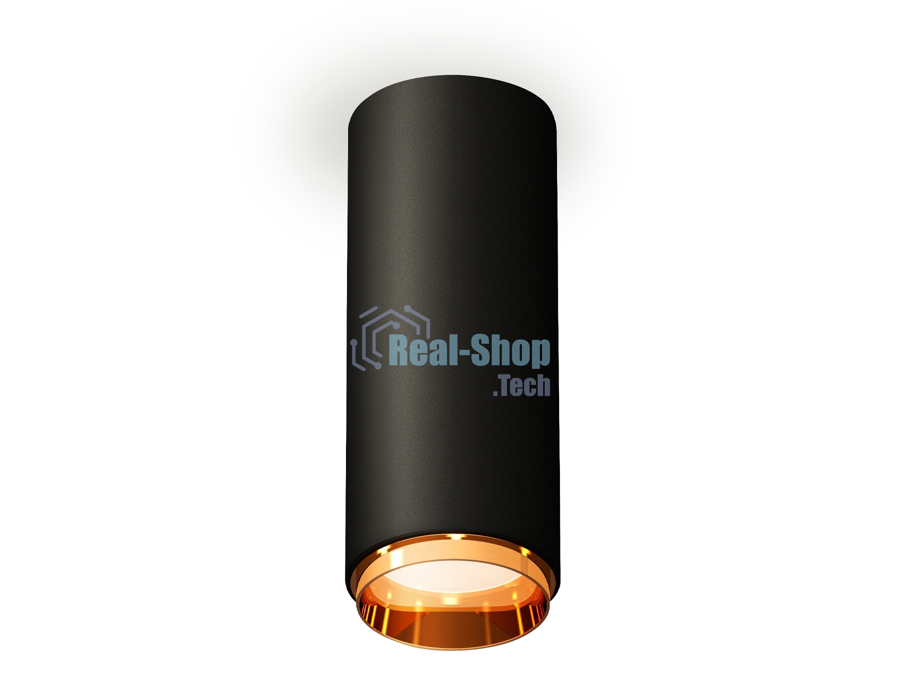 Светильник Ambrella Light XS6343005 SBK/PYG черный песок/золото желтое полированное MR16 GU5.3 (C6343, N6124)