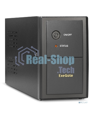 Источник бесперебойного питания ExeGate Power Back BNB-850.LED.AVR.EURO.RJ 850VA/480W, LED, AVR,2 евророзетки, RJ45/11, черный
