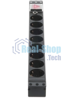 Блок распределения питания Lanmaster TWT-PDU19-10A8P-3.0 гор.размещ. 8xSchuko базовые 10A Schuko 3м