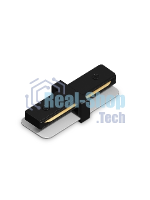 GL7160 BK черный матовый коннектор прямой для однофазного шинопровода Standard 220V NEW 79*35*20
