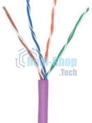 Кабель информационный Lanmaster TWT-5EUTP-NGLS кат.5е U/UTP не экранированный 4X2X24AWG PVC внутренний 305м фиолетовый