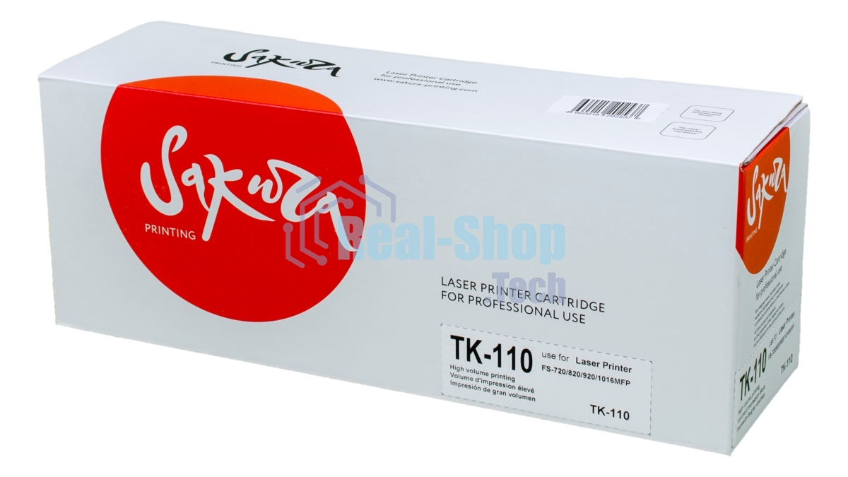 Картридж Sakura TK110/111/112/113 для Kyocera Mita FS-720/820/920/1016MFP, черный, 7200 к.