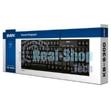 Клавиатура SVEN KB-S300 проводная, USB Type-A, чёрный
