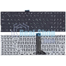 Клавиатура для ноутбука Asus X555L X553 черная (плоский ENTER)