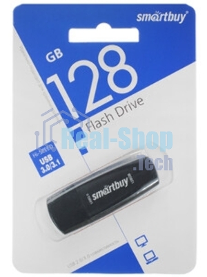 Флешка USB Smartbuy Scout black (SB128GB3SCK), 128Gb, USB 3.0, R/W 100/40, черный